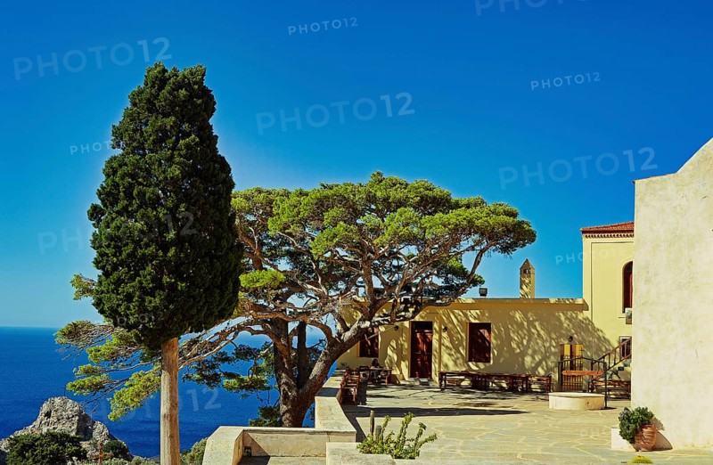 Preveli Monastery, Sea View, South Coast Crete, Greece, Europe