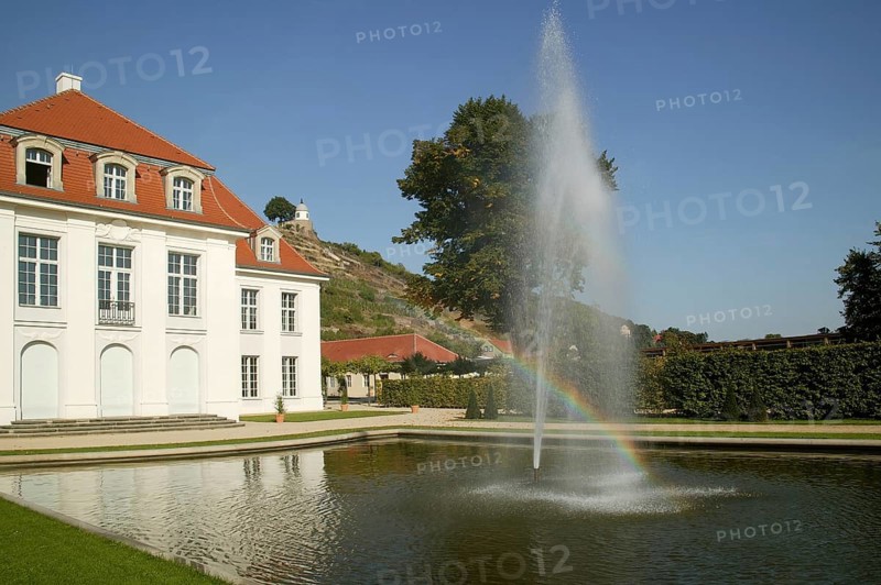 Schloss Wackerbarth or Wackerbarths Ruh' is a baroque castle surrounded by vineyards in the Niederlößnitz district of Radebeul on the road to Meissen, which serves as the seat of the Saxon State Winery. The winery belongs to the large Lößnitz vineyard and is located in the single vineyard Radebeuler Johannisberg