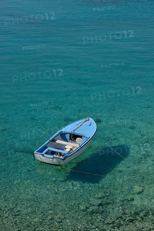 Fishing boat in a bay, near Jadrtovac, Adriatic Sea, Dalmatia, Croatia, Europe