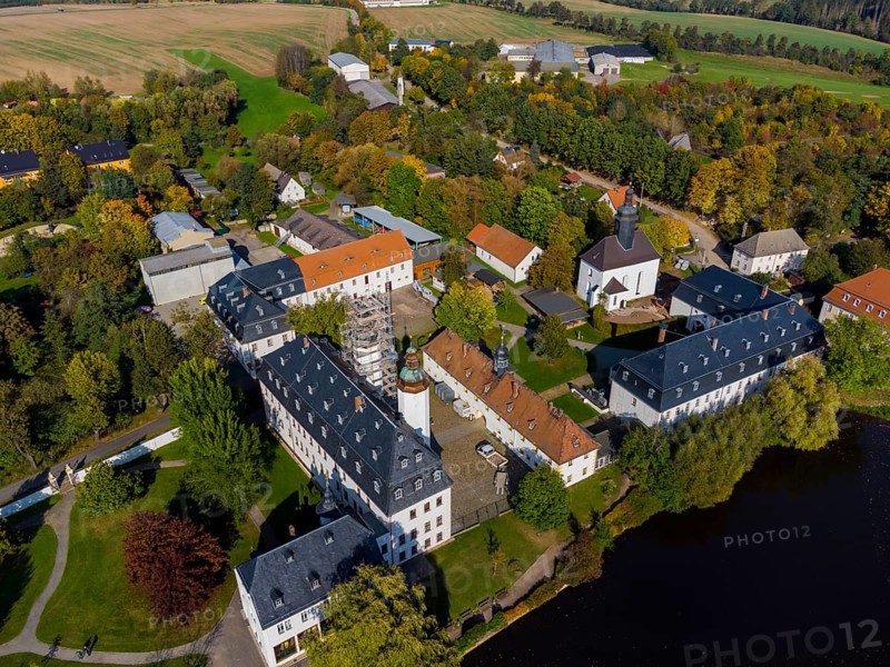 Blankenhain Castle in Blankenhain near Crimmitschau was once part of a knight's estate and, together with the German agriculture Museum on the grounds, is now a unique museum complex in Germany