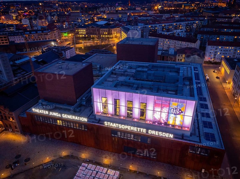 Power plant Mitte with State Operetta and TJG