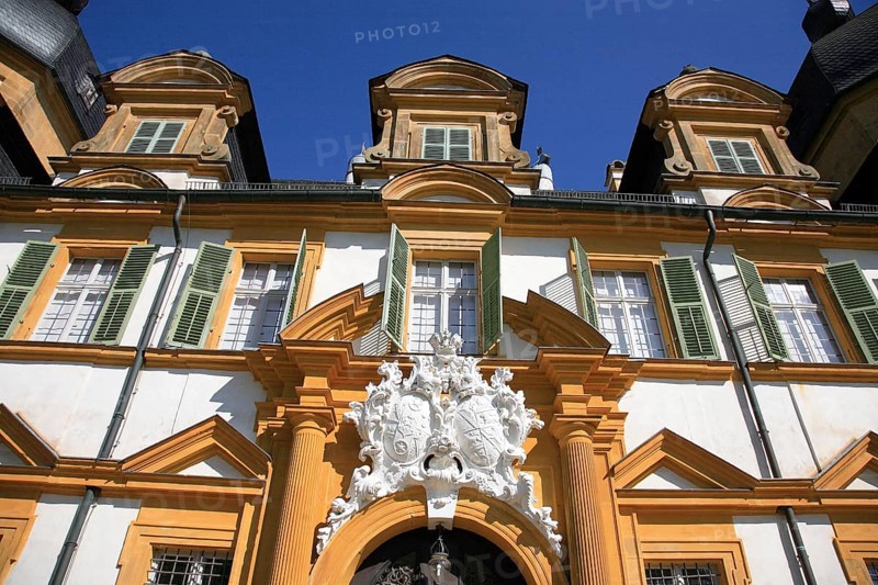 Seehof Castle, summer residence of the Bamberg prince-bishops, Memmelsdorf, Bamberg district, Upper Franconia, Bavaria, Germany, Europe