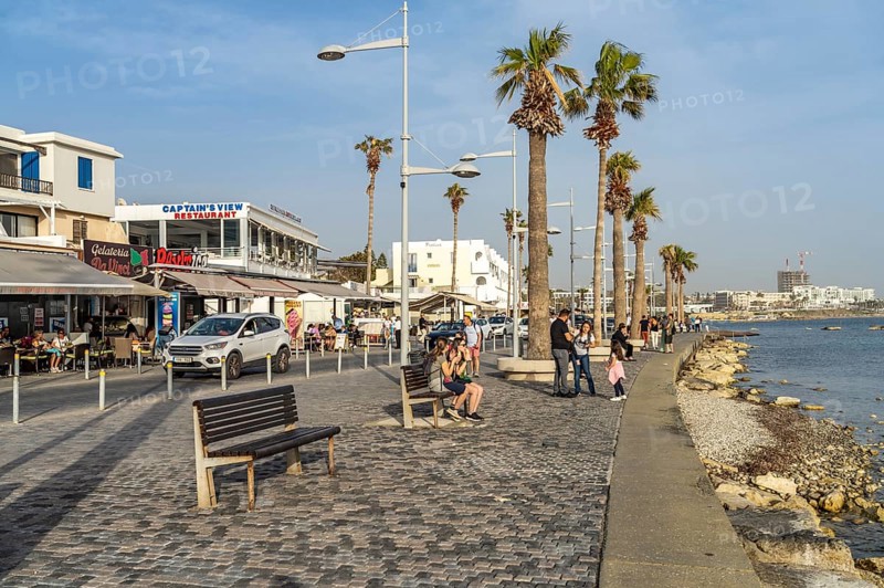 Waterfront in Paphos, Cyprus, Europe