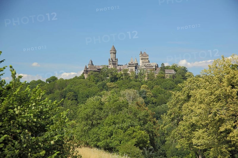View of the castle in Braunfels, Hesse, Germany, Europe