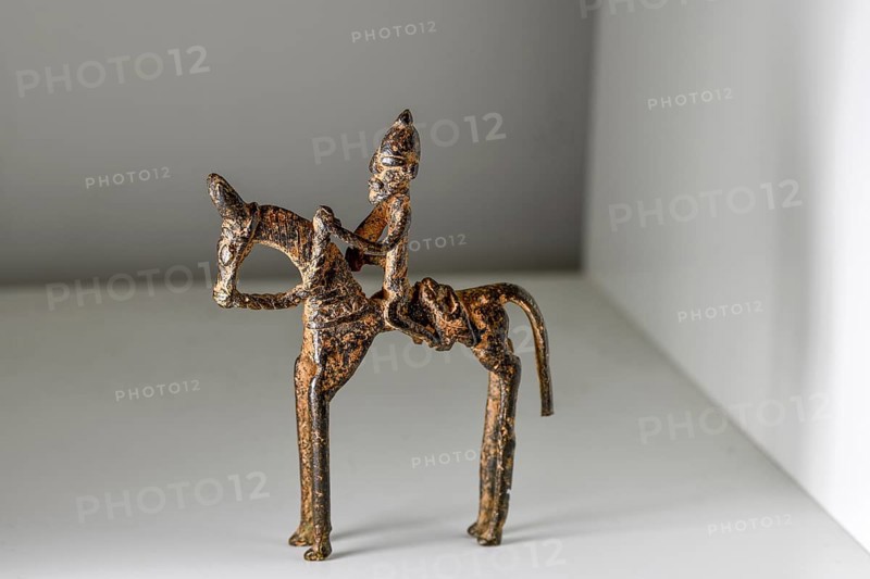 Bronze figure of Bai Bureh (1840-1908) on a horse, ruler of the Kingdom of Koya, art, looted art, Sierra Leone, Africa