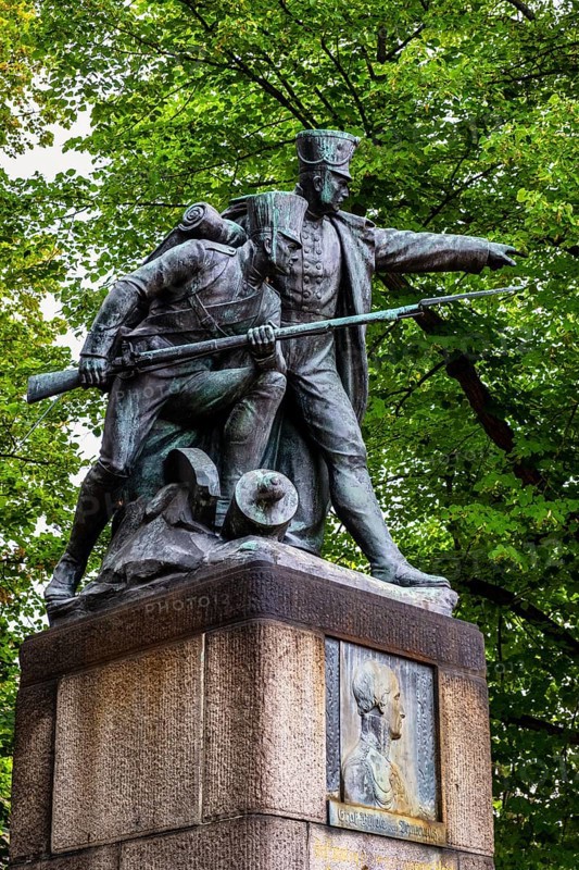 Bülow monument in Dennewitz, Teltow-Fläming district, Brandenburg, Germany, Europe