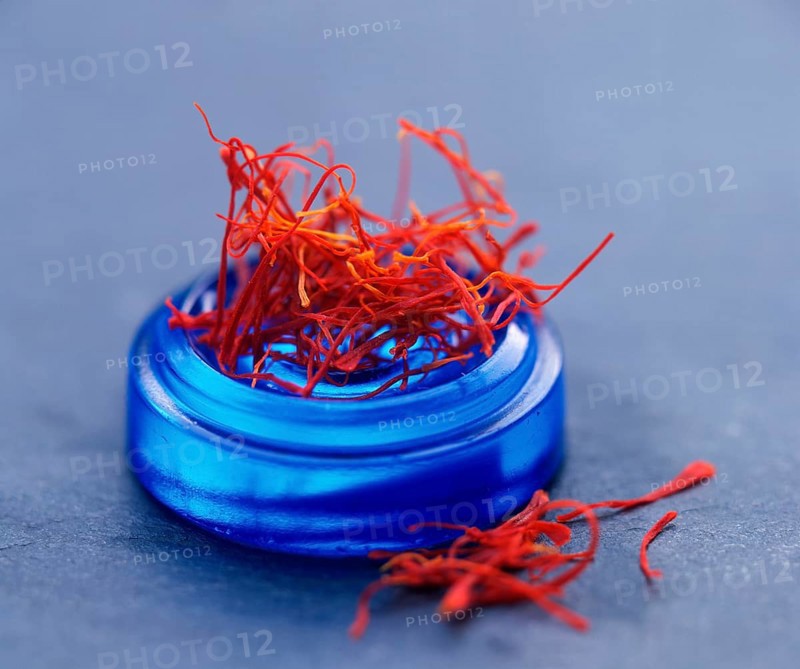 Bowl with Saffron crocus (Crocus sativus), thread