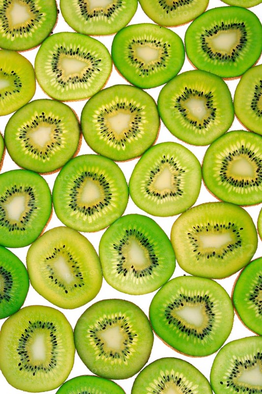 Sliced gooseberry ( Actinidia chinensis, Actinidia) , kiwi fruit