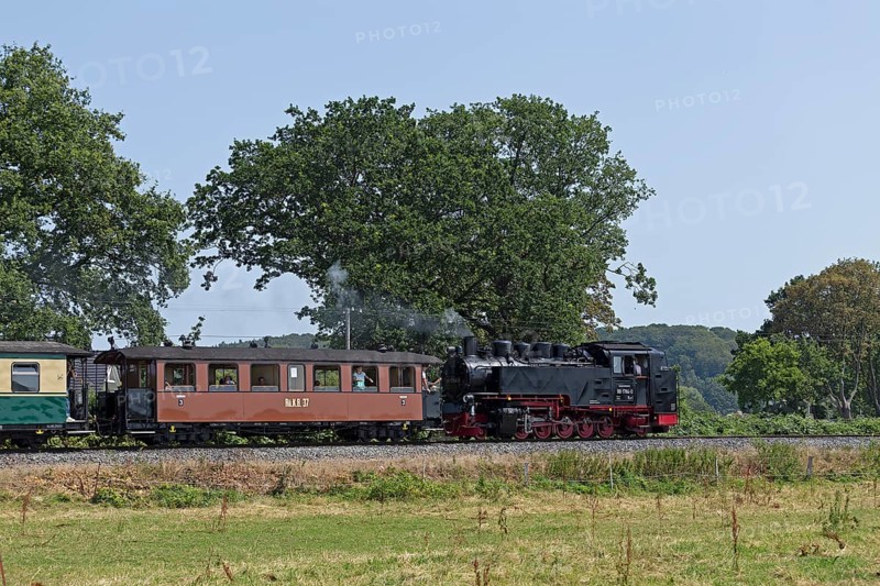 Rasender Roland steam railway, Sellin, Rügen Island, Mecklenburg-Vorpommern, Germany, Europe
