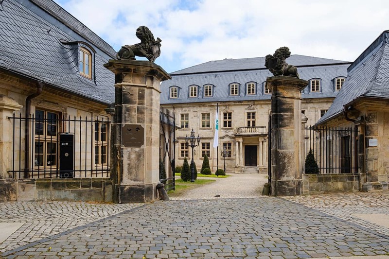 Former cathedral deanery, Domplatz, Halberstadt, Harz, Saxony-Anhalt, Germany, Europe