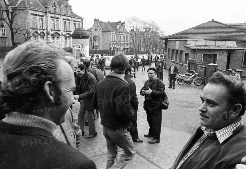 The strike of the miners of HBL Lorraine on 23.1.1974 and their housing situation in settlements and in the town of Merlenbach, FRA, France, Europe