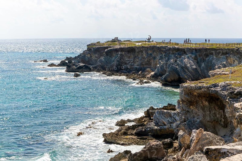 Coastal landscape Punta Sur, Isla Mujeres, Caribbean Coast, Cancun, Quintana Roo, Mexico, Central America