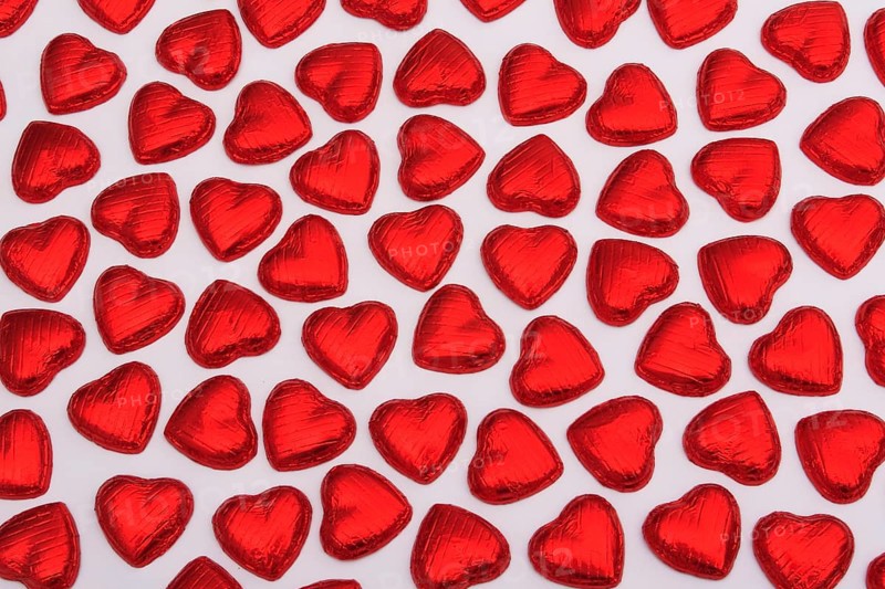 Chocolate hearts, chocolate, sweets, candy