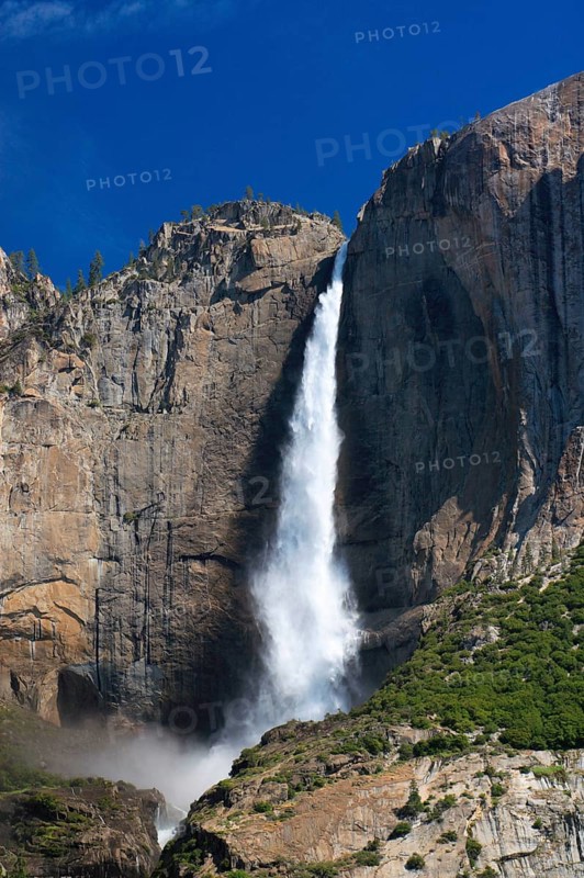 Upper Yosemite Waterfall, Yosemite Falls, Yosemite National Park, California, USA, North America