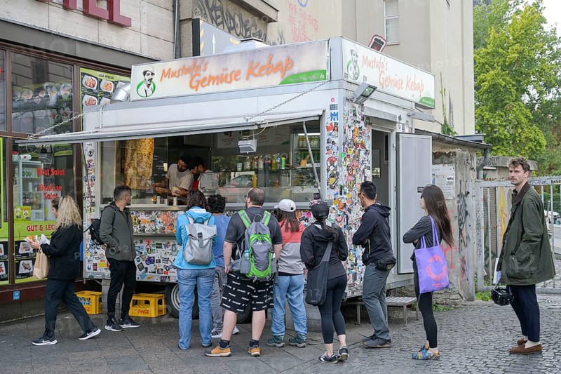 Mustafa's Gemüse Kebap, Mehringdamm, Kreuzberg, Berlin, Germany, Europe