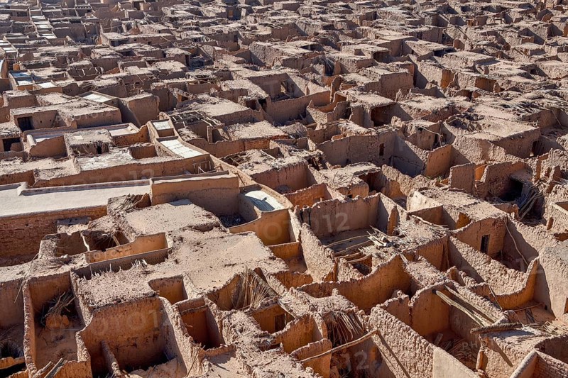 View over the old town of AlUla, Medina Province, Saudi Arabia, Arabian Peninsula, Asia