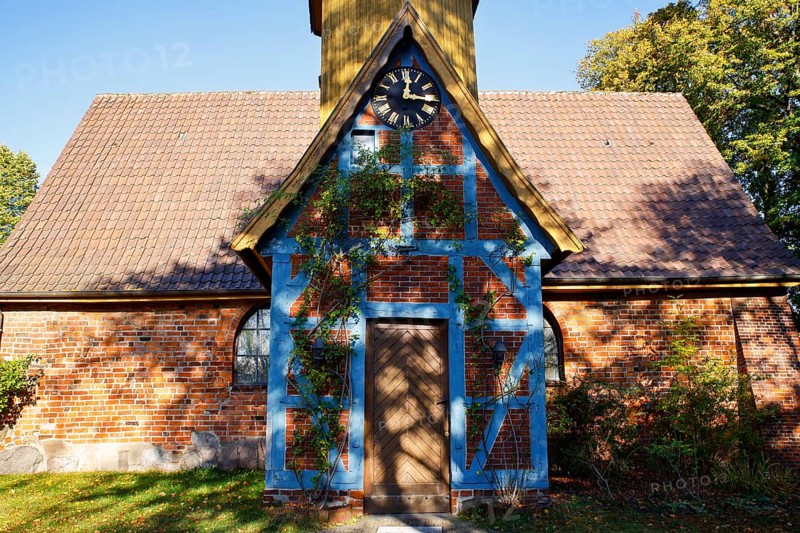 Historic St. John's Chapel, European Route of Brick Gothic, Adendorf, Lüneburg County, Lower Saxony, Germany, Europe