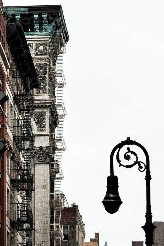 Cast Iron building, architecture, historical, fire escape, cast iron, SoHo, Manhattan, New York city, USA, North America