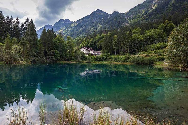 Christlessee in Gottenried, Trettachtal, near Oberstdorf, Oberallgäu, Allgäu, Bavaria, Germany, Europe