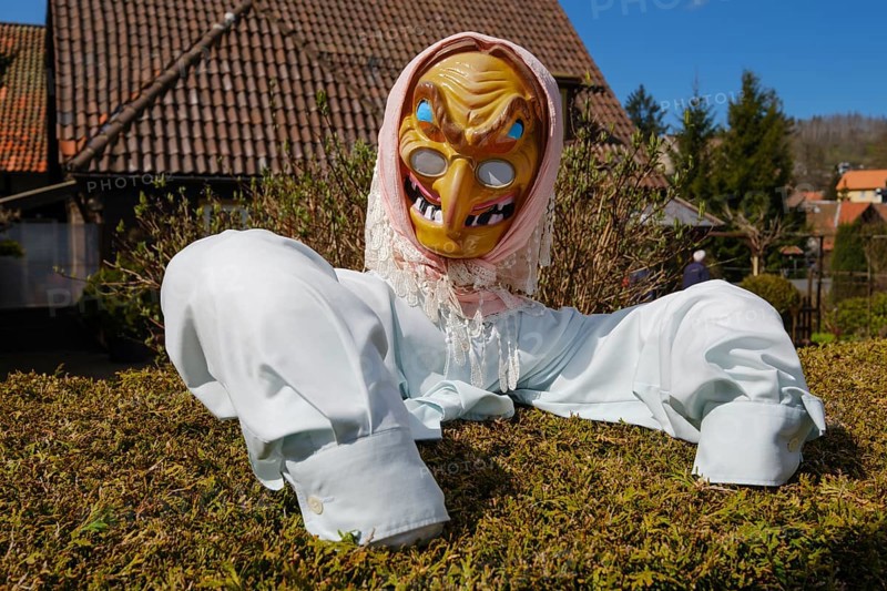 Figure of a witch, Walpurgis Night, St. Andreasberg, Harz Mountains, Lower Saxony, Germany, Europe