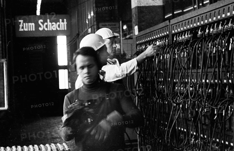 The Ruhr area, country and people, work, life, leisure in the coalfield in 1976. Miners in a coal mine, Germany, Europe