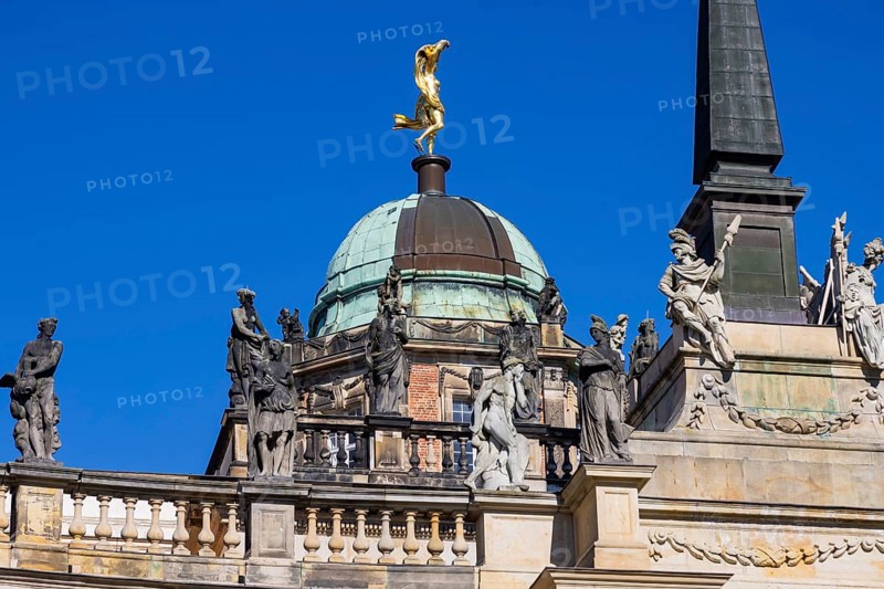 Park Sanssouci is part of the Potsdam palace park ensemble. Colonnade with Triumphal Gate