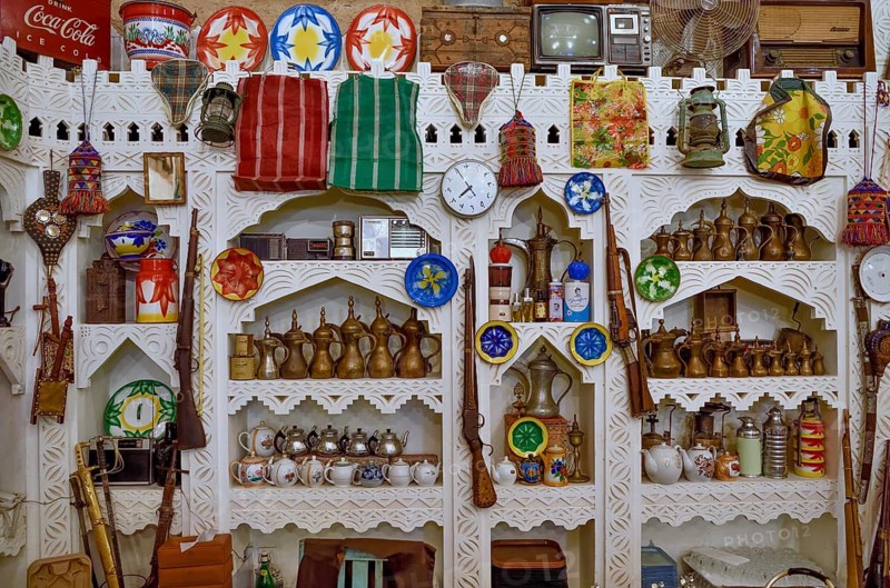 Heritage Village, Museum, Detail in an Interior, Dammam, ash-Sharqiyya Province, Persian Gulf, Saudi Arabia, Asia