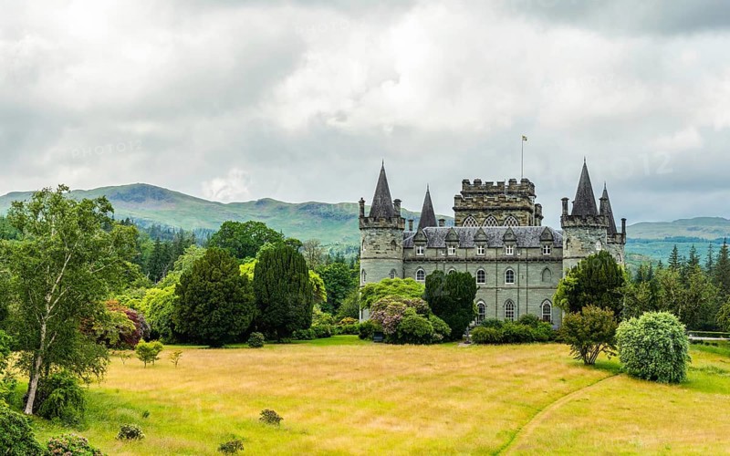 Inveraray Castle, Clan Campbell, Loch Fyne, Argyll, Scotland, UK