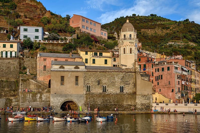 Church of Santa Margherita di Antiochia, Vernazza, Cinque Terre, Province of La Spezia, Liguria, Italy, Europe