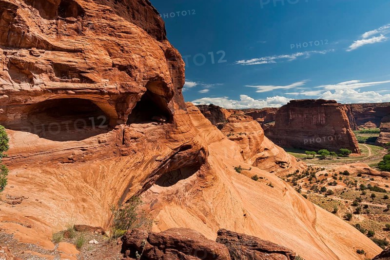 Rock formation in Chelly Canyon National Park, Arizona, USA, North America