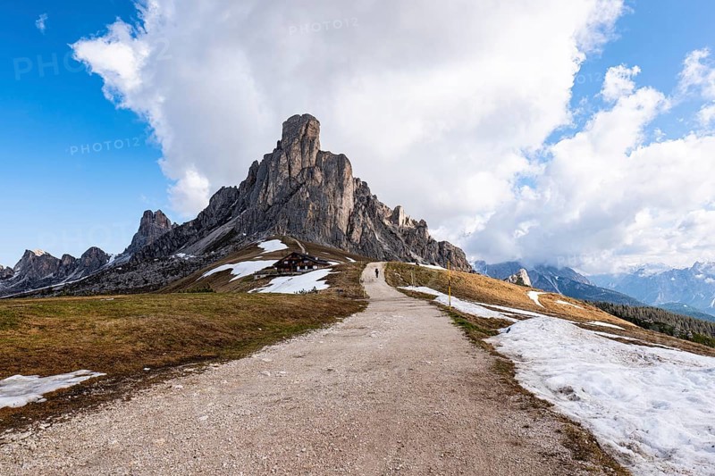 Mount Regusela on Giau Pass in the dolomites