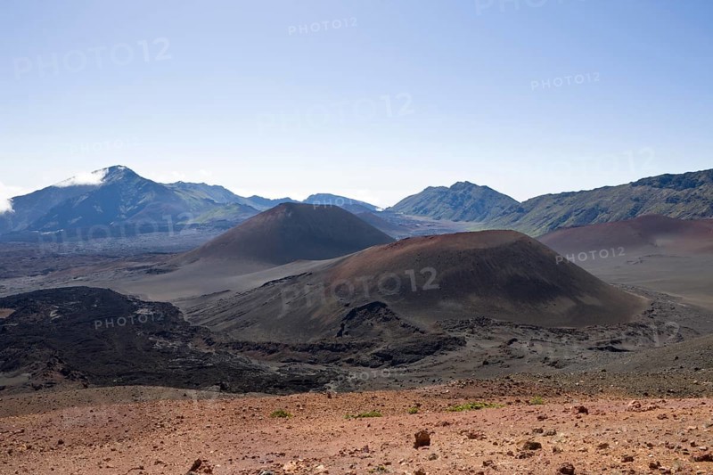 Crater of the Haleakala volcano, Maui, Hawaii, USA, North America