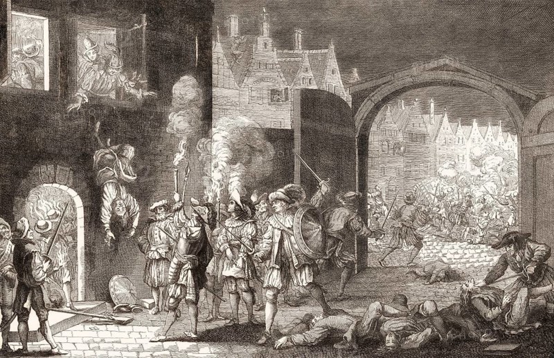 The St. Bartholomew's Day massacre, Paris, French Wars of Religion, 1572
