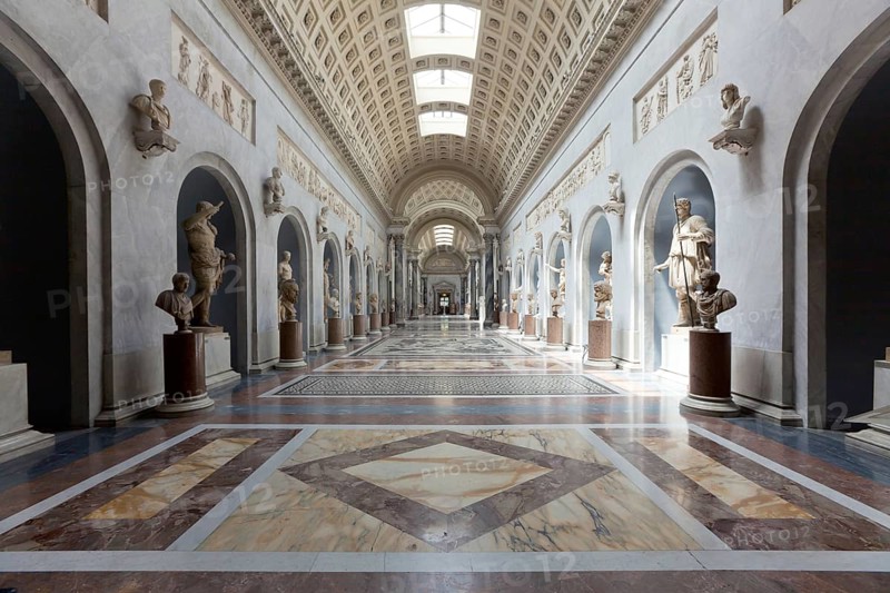 Marble Roman sculptures section Vatican Museum Rome Italy
