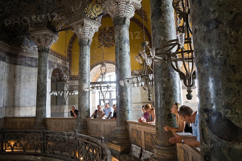 Gallery in Hagia Sophia, Istanbul, Turkey, Asia