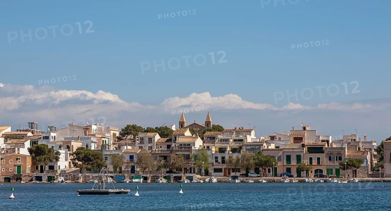 View of Portocolom, Majorca, Balearic Islands, Spain, Europe