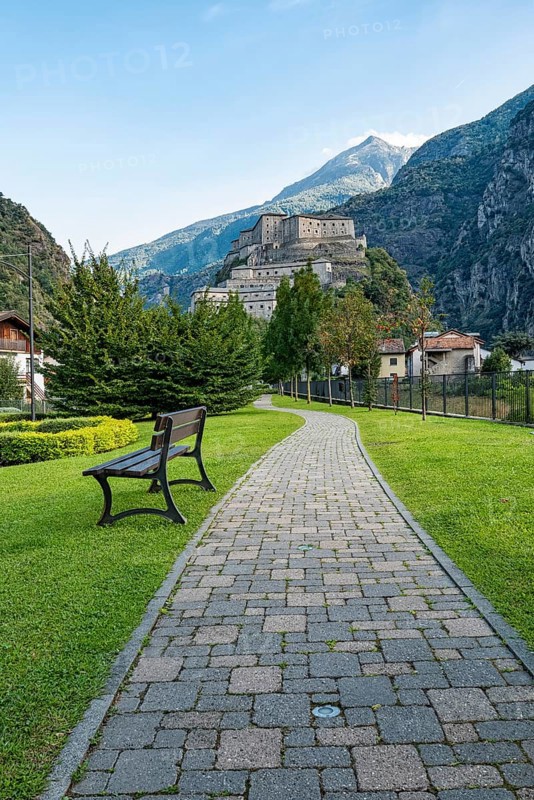 Bard fortress in the italian Alps