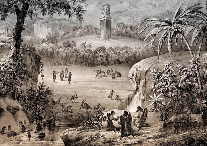 Great Moon Hoax, Edinburgh Journal of Science, by Lilith de Thierry Freres, 1835
