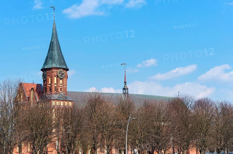 Cathedral in Kaliningrad, Cathedral of the Mother of God and Saint Adalbert, Brick Gothic, Kaliningrad, Russia, 6 April 2019, Europe