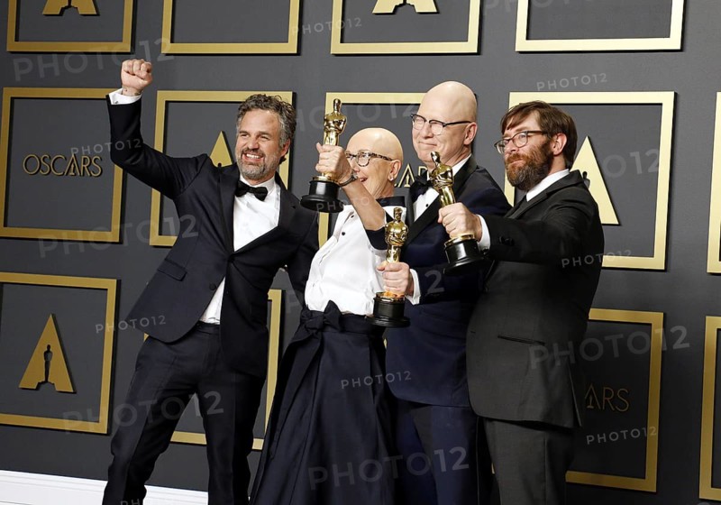 Mark Ruffalo, Jeff Reichert, Julia Reichert and Steven Bognar at the 92nd Academy Awards, Press Room held at the Dolby Theatre in Hollywood, USA on February 9, 2020., Los Angeles, California, USA, North America