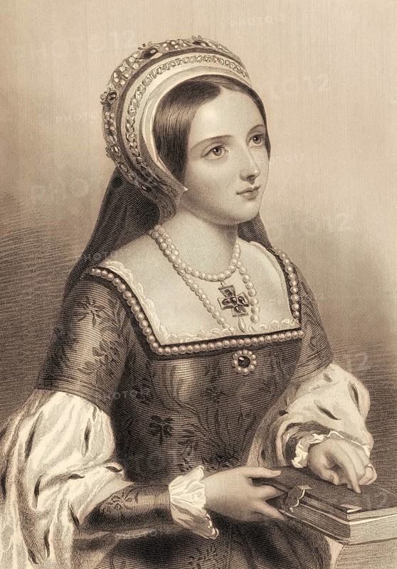 Catherine Parr, 1512 – 1548, Queen of England and Ireland, as the last of the six wives of King Henry VIII