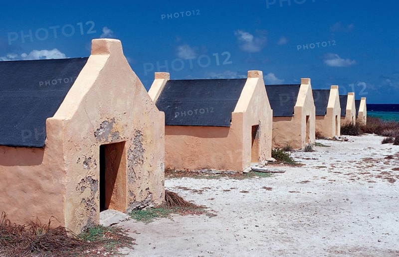 Slave huts Red Slaves, Netherlands Antilles, Bonaire