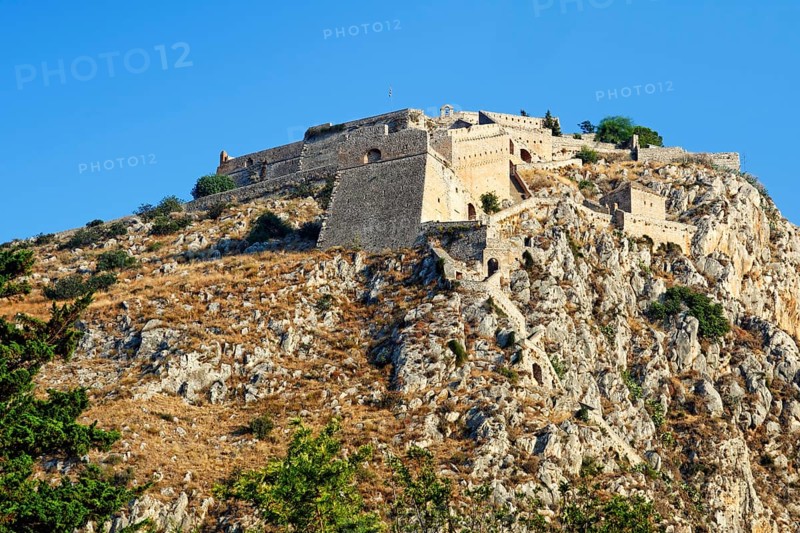 The castle Palamidi of Nafplio, Greece, Europe