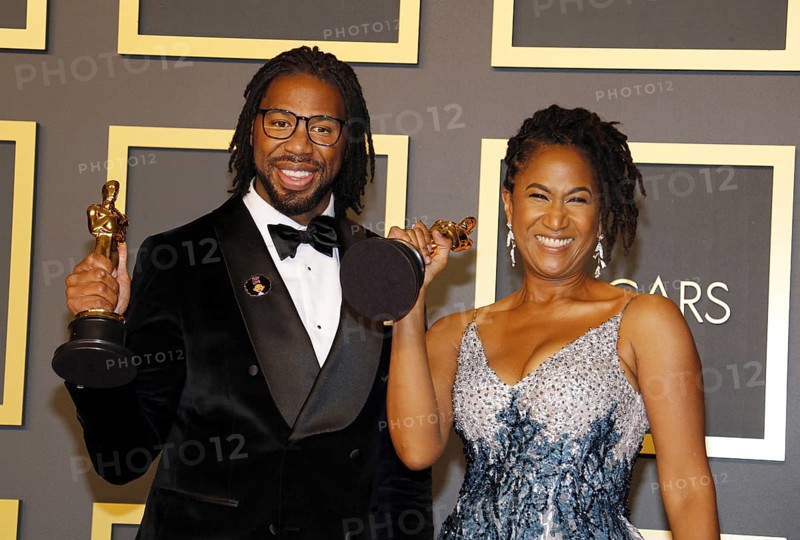 Matthew A. Cherry and Karen Rupert Toliver at the 92nd Academy Awards, Press Room held at the Dolby Theatre in Hollywood, USA on February 9, 2020., Los Angeles, California, USA, North America
