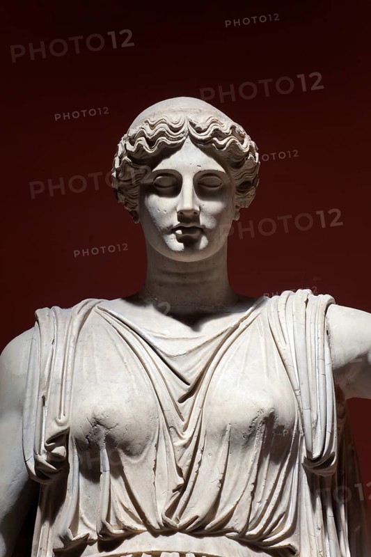 Colossal Statue of Ceres, Vatican Museums, Rome, Italy. Detail