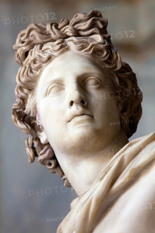 This sculpture is marble copy of lost bronze original made by Greek sculptor Leochares. Exposed in Vatican Museum, Rome, Italy, Europe