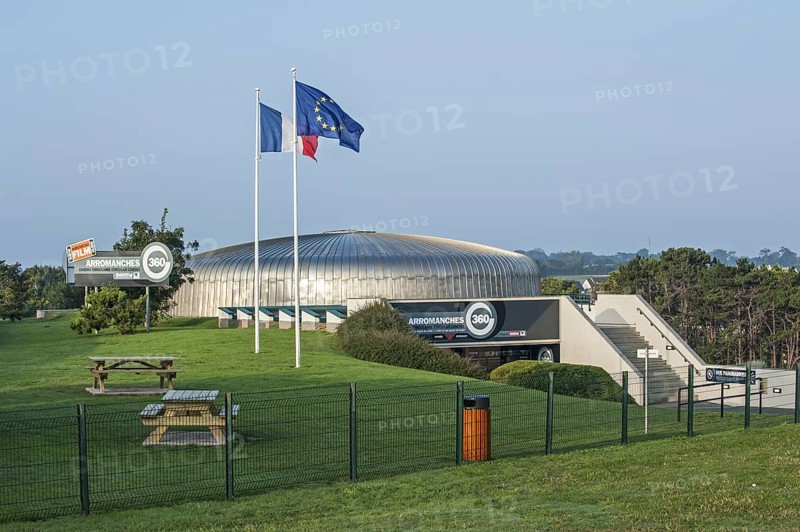 Cinéma circulaire Arromanches 360 Circular Theater about Second World War Two D-Day, Normandy, France, Europe