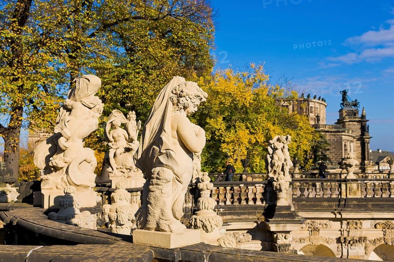Dresden Zwinger in autumn