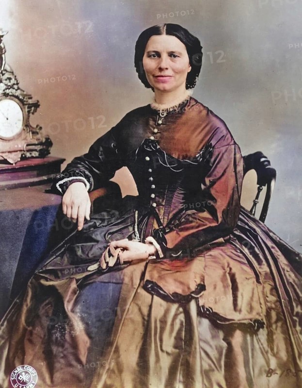 Clarissa Harlowe Barton (born 25 December 1821 in North Oxford died 12 April 1912 in Glen Echo), called Clara Barton, was an American nurse, teacher and philanthropist, Historic, digitally restored reproduction from a 19th century original, Record date not stated