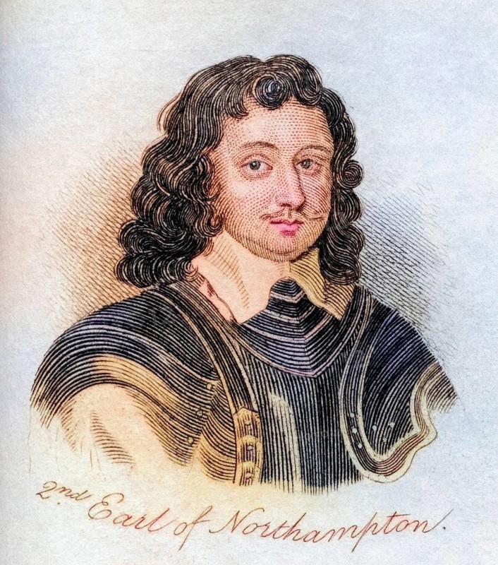 Spencer Compton 2nd Earl of Northampton Lord Compton 1601-1643 English politician and commander of the Royalists during the English Civil Wars from the book Crabbs Historical Dictionary from 1825, Historical, digitally restored reproduction from a 19th century original, Record date not stated